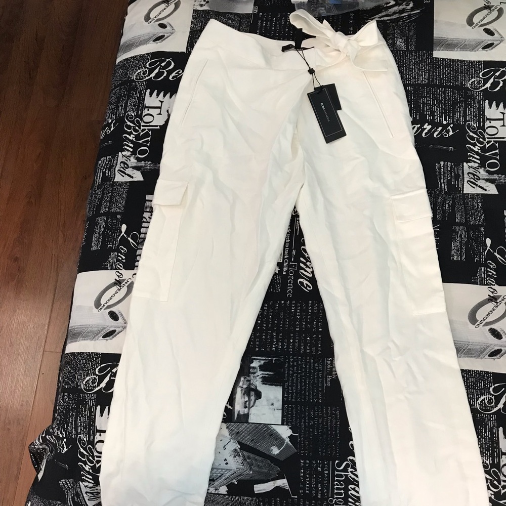BCBG white dress pants